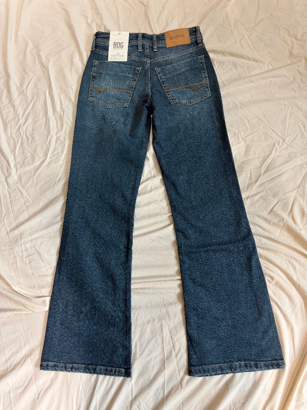BDG Teo Relaxed Low-Rise Flare Leg Jeans Distressed denim
